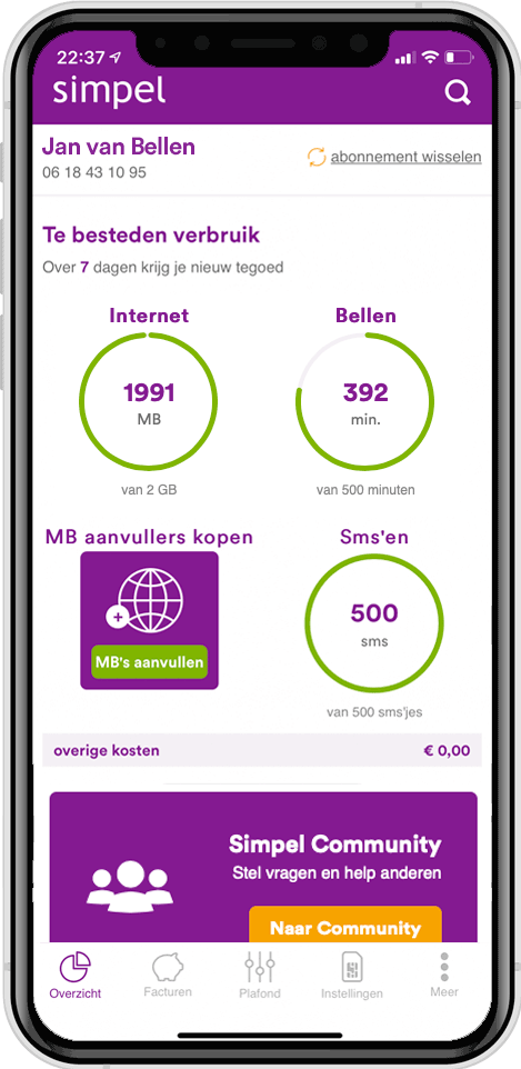 Intrekking halen Supplement Sim Only: de beste prijs + het beste geteste mobiele netwerk | Simpel